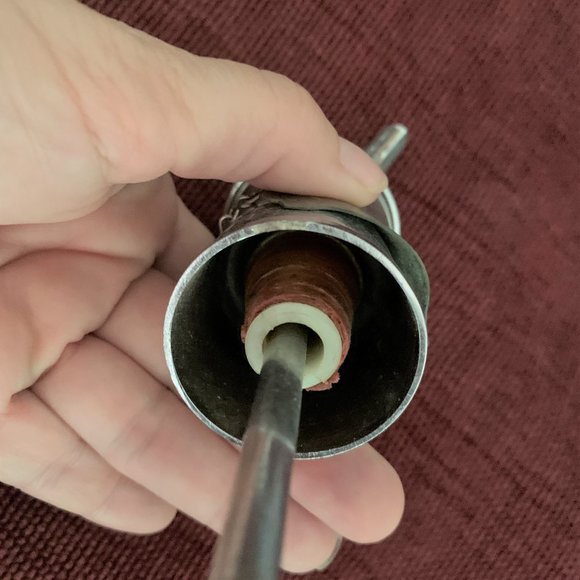 2 Vintage 1950s Liquor Pourer bottle stopper spout jigger Chrome Mr Bartender - Picture 10 of 16